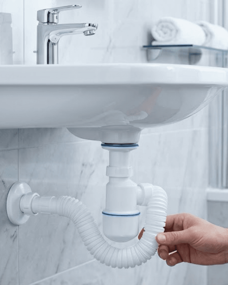 Lavabo Gider Borusu Esnek Hortumlu Sifon Seti Koku Önleyici Dayanıklı Tasarım