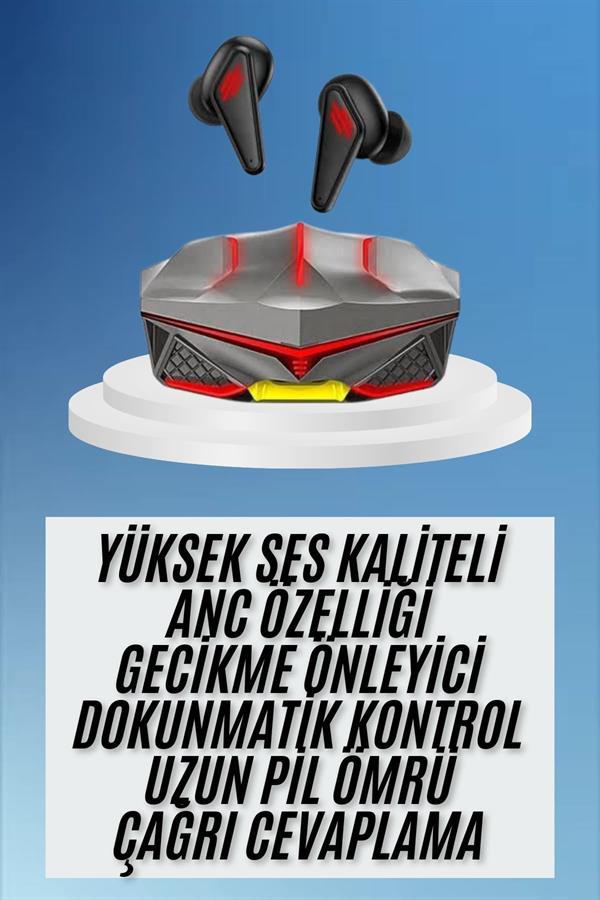 Dokunmatik Kontrol Tws Işıklı Kulakiçi Bluetooth Kulaklık Kablosuz Oyuncu Kulaklığı