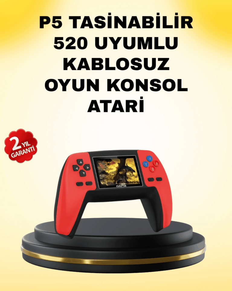 P5 Retro GamePad 520 Oyunlu TV ve Elde Oynanabilir Konsol