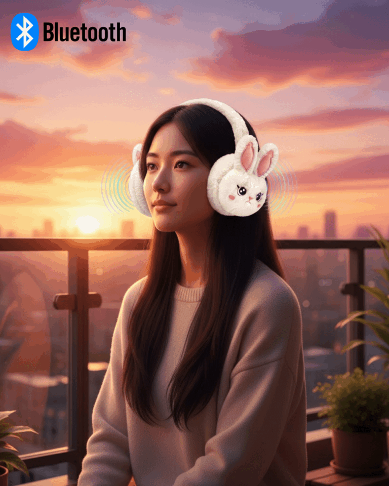 Peluş Kablosuz Bluetooth Kulaklık Çocuk ve Genç Kullanıma Uygun