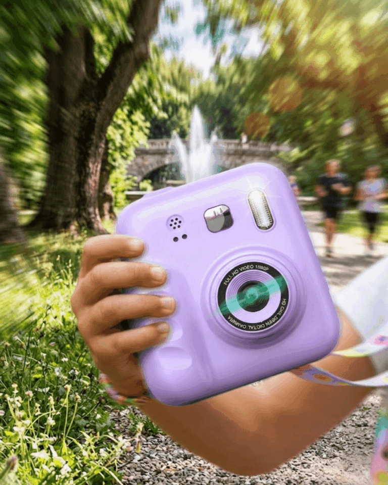 Çocuk Dijital Fotoğraf Makinesi Anında Baskı ve 4 Rulo Kağıt 5 Kalem Hediye