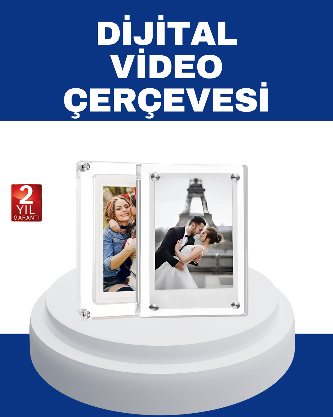1024x600 Çözünürlüklü 7 İnç Dijital Görüntü Çerçevesi – Canlı ve Net Ekran