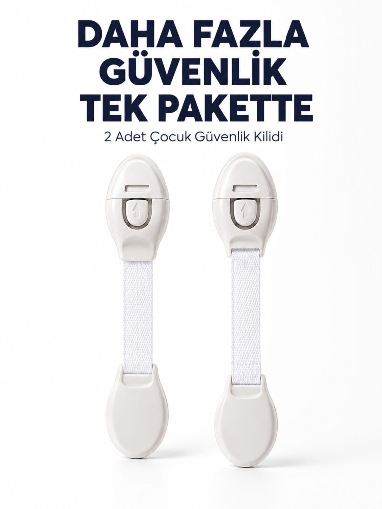 2 Adet Güçlü Yapışkanlı Çocuk Güvenlik Kilidi