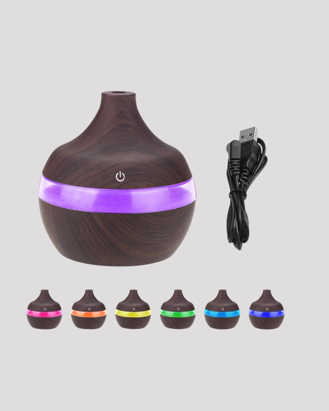 7 Renk LED Işıklı Ultrasonik Aroma Difüzör 300 ml