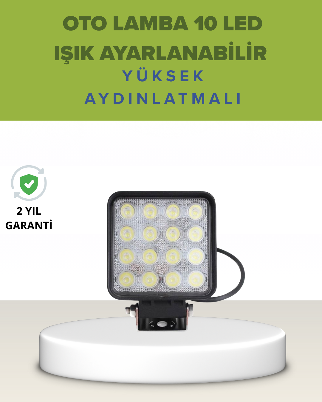 Araç Dışı Aydınlatma İçin LED Far | Zorlu Koşullara Dayanıklı, Çok Amaçlı