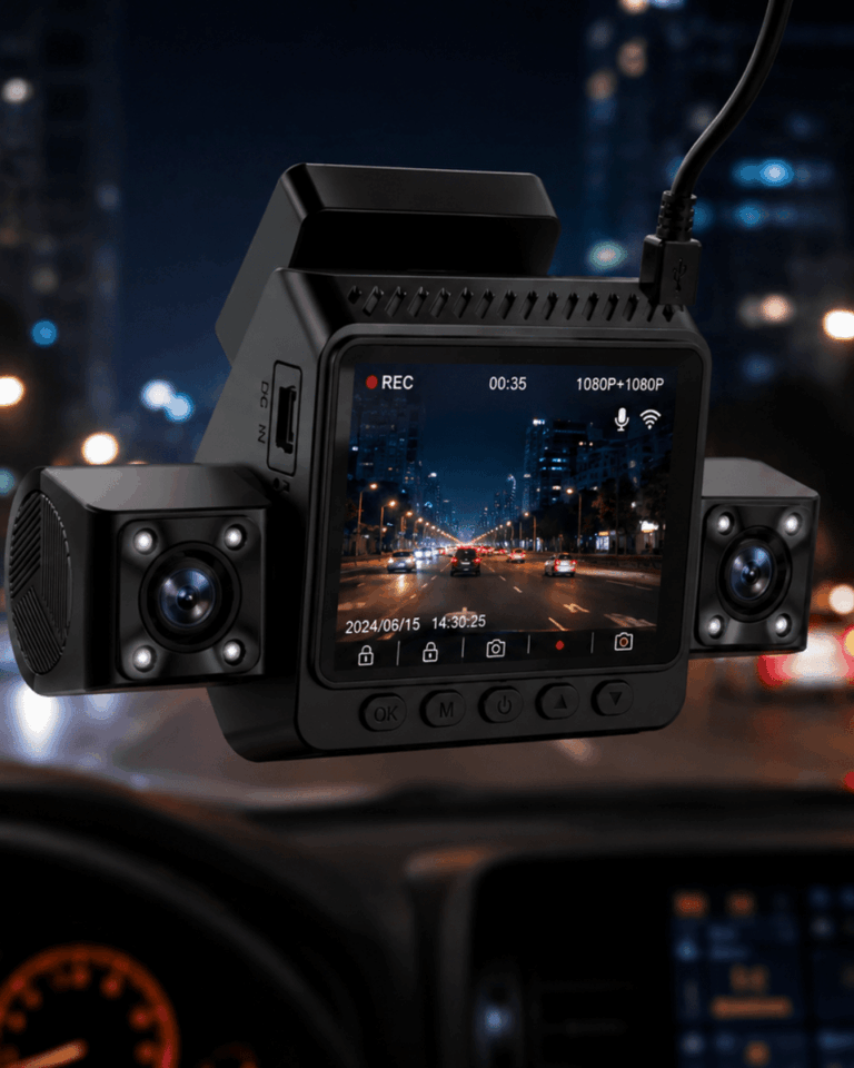 Araç İçi Güvenlik Kamerası 4 Lensli Full HD Kayıt Destekli Sistem