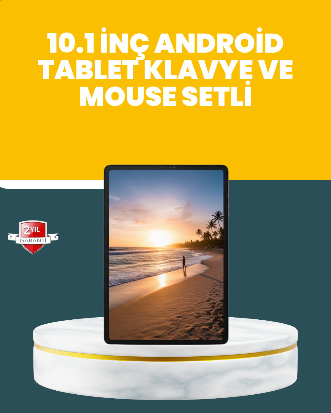 10.1 İnç IPS Ekranlı Android Tablet Bilgisayar Seti