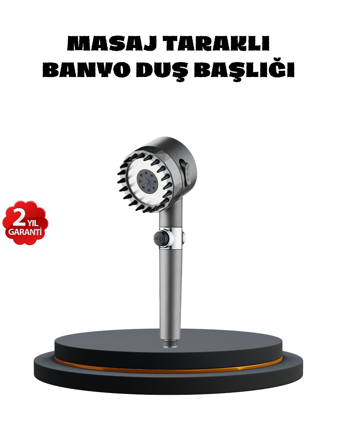 Masaj Uçlu Yüksek Basınçlı Duş Başlığı Spa Etkili