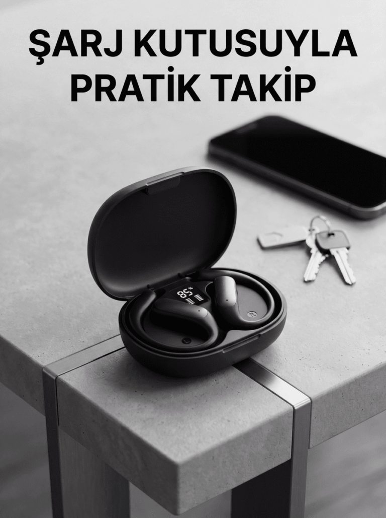 Bluetooth Kablosuz Kulaklık Kulak Kancalı Şarj Göstergeli