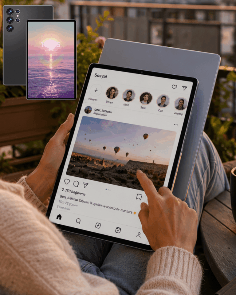16GB RAM 1TB Tablet PC Klavyeli Kılıflı Kalemli Tablet Seti