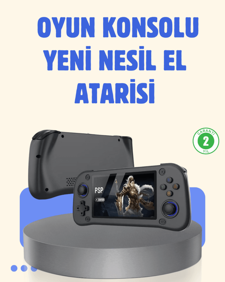 4.3 İnç IPS Ekranlı Taşınabilir Oyun Konsolu 64GB 10000 Oyun