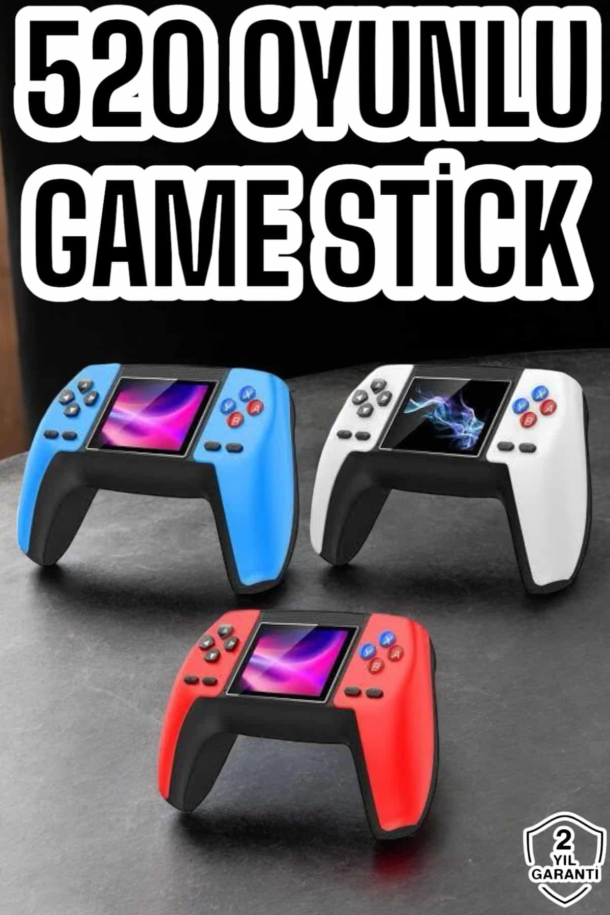 Game Stick Oyun Konsolu 520 Oyunlu Retro Oyunlu Led Ekran