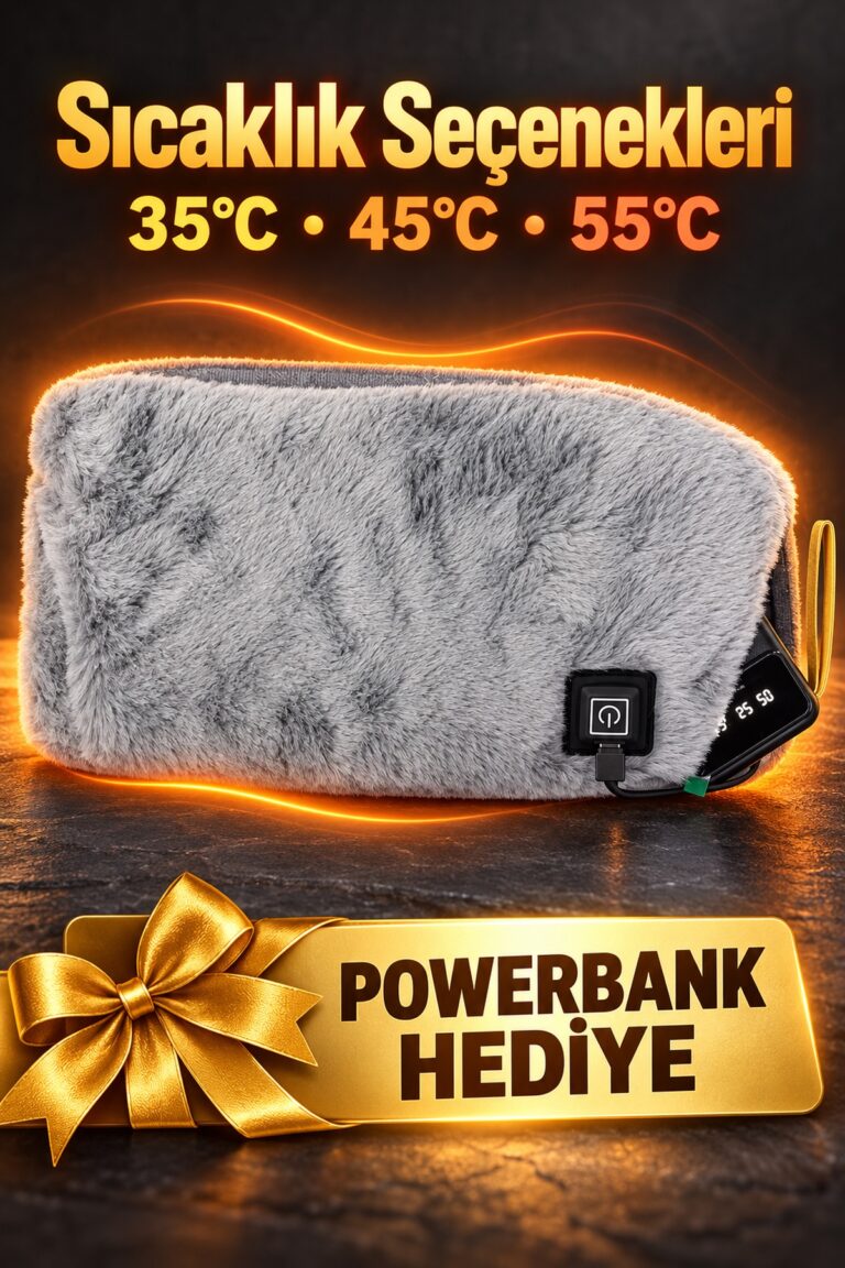 Yumuşak Pelüş Dokulu Elektrikli Bel Isıtıcı Kuşak