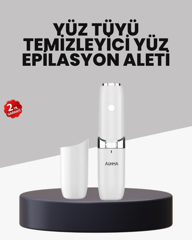 LED Işıklı Yüz Epilasyon Aleti Hassas ve Ağrısız Tüy Alma