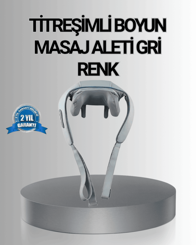Titreşimli Boyun Masaj Cihazı Isı Terapili Şarjlı VNB-01 Ergonomik U Tasarım