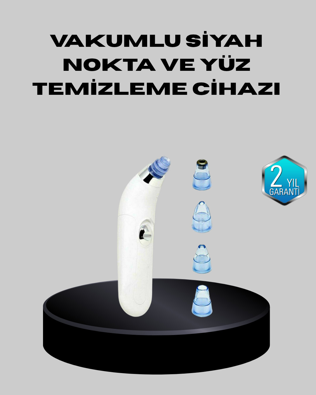 5 Kademeli Vakumlu Gözenek Temizleyici – Su Geçirmez ve Taşınabilir Siyah Nokta Cihazı