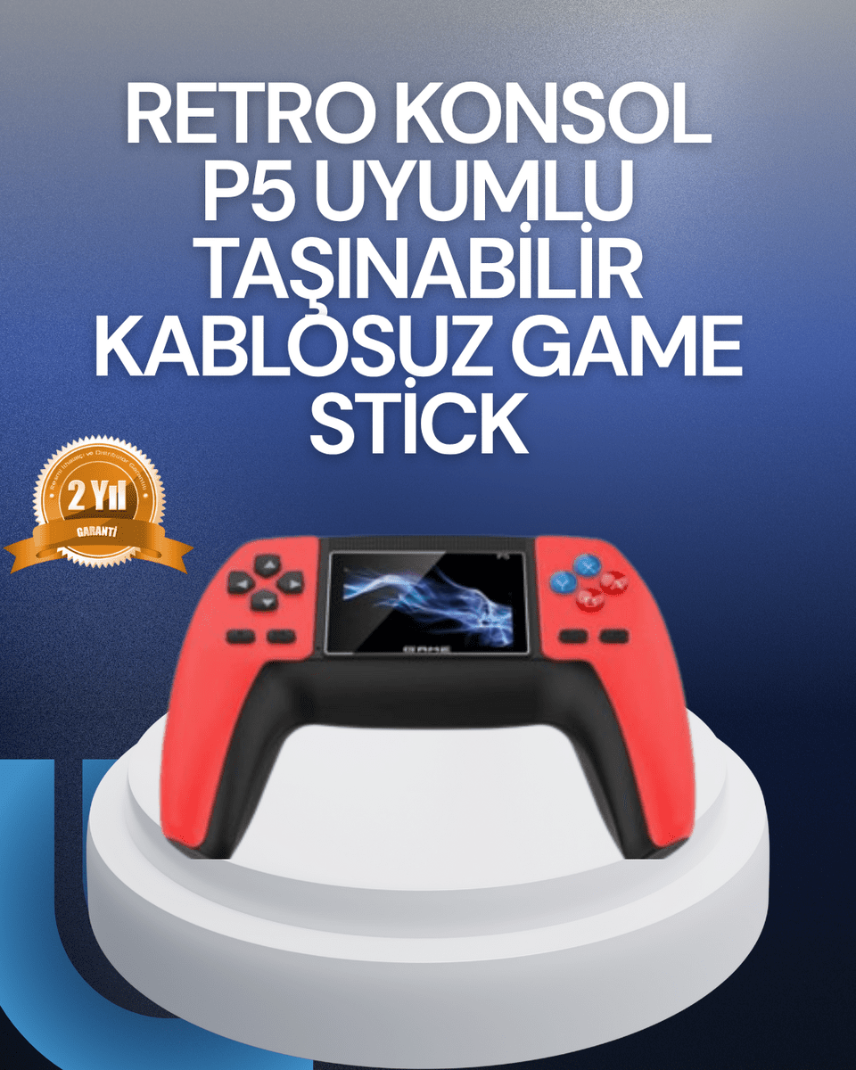 Tak Çalıştır Mini Retro GamePad | 520 Klasik Oyun