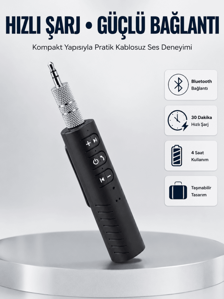 Bluetooth Destekli Ses Alıcısı – Eski Cihazlarınıza Yenilik Katın