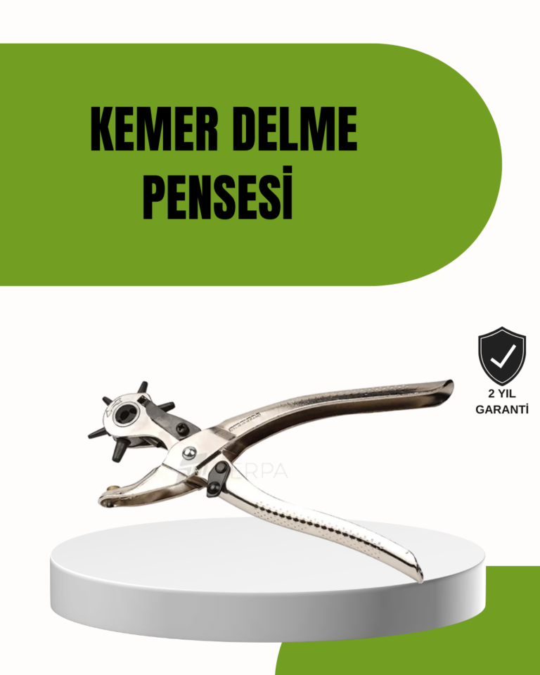 Deride Kemer Çanta Ayakkabı Delme Pensesi 6 Uçlu Döner Başlıklı Tamir Aleti