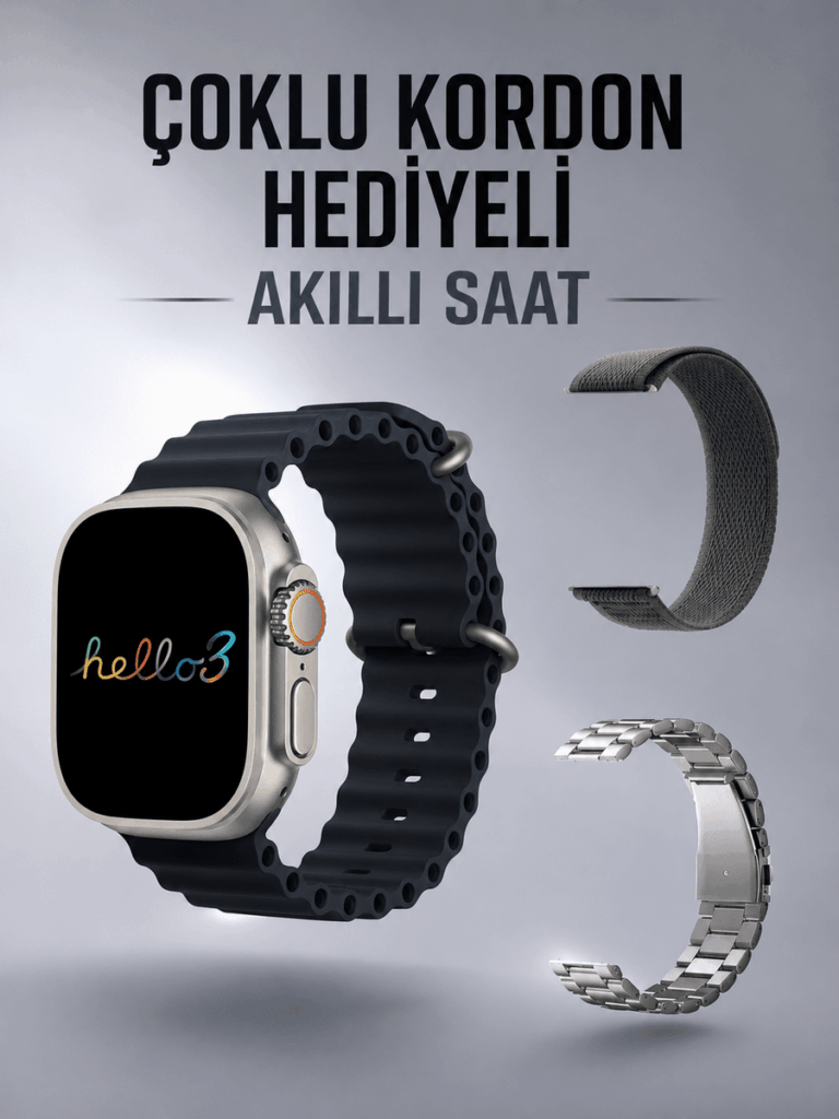 Akıllı Saat Yeni Nesil Bluetooth Bağlantılı Uyku Sağlık Takibi GPS Ve NFC Uyumlu