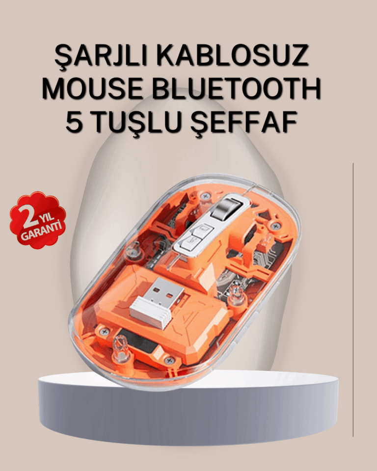 Çift Modlu Fare – USB Alıcılı ve Bluetooth Bağlantılı