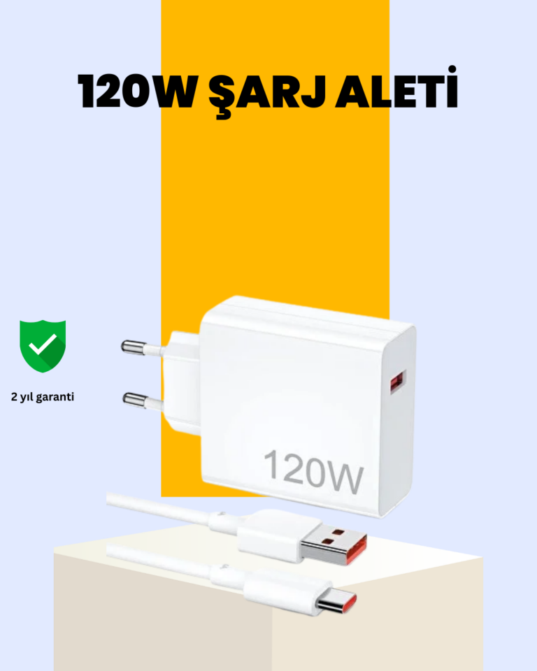 120 Watt Type C Hızlı Şarj Cihazı Oppo Reno 4 5 6 Uyumlu
